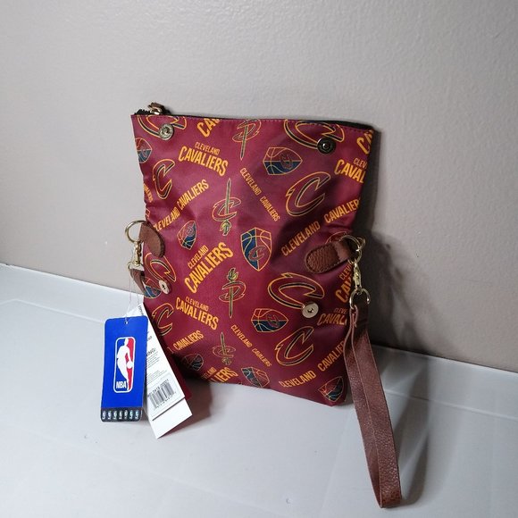 NBA Bags Cleveland Cavaliers Fold Over Crossbody Bag With